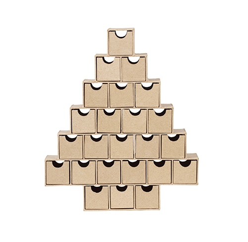 Advent calendar fir tree