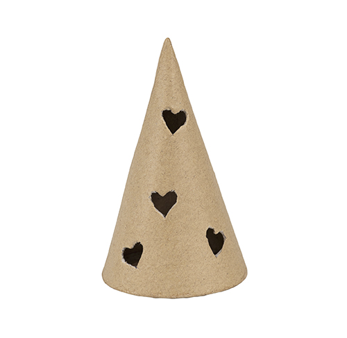 Christmas tree candlestick with hearts